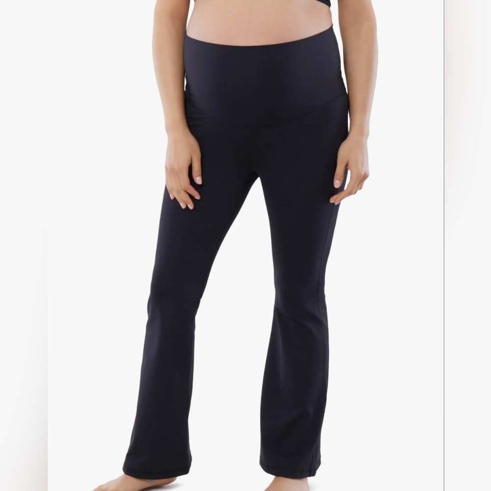 Isabel Maternity by Ingrid & Isabel Black Flare Pants